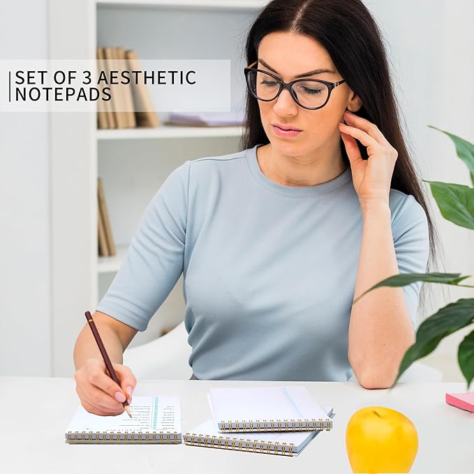 To Do List Notepad 3pcs/set - Daily Planner Notepad Undated 52 Sheets Tear Off, 5.5" x 8.3" Planning Pad Checklist Productivity Note Pad for Work and Personal Organized