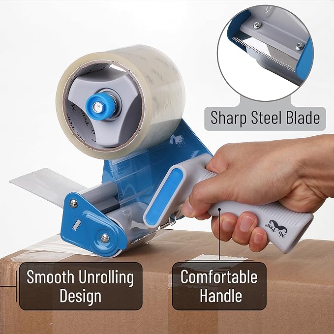 Mr. Pen- 3 inch Tape Gun Dispenser, Packing Tape Dispenser Gun, 3 inch Packing Tape Gun, Heavy Duty Tape Dispenser, Shipping Dispenser, Packaging Tape Dispenser