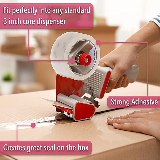 Mr. Pen- Packing Tape, 2Pack, 2in Wide, 60 Yards, 1.9mil, No Smell, Shipping Tape, Packaging Tape Rolls, Clear Box Tape, Mailing/Moving Tape, Packing Tape Refill (Pack of 2)