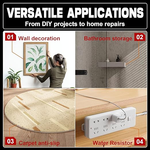 tapify Double Sided Tape Heavy Duty 0.71 x 16.5FT | Double Sided mounting Tape for Walls,vhb Strong for Car, LED Strip Light, Home/Office Decorr