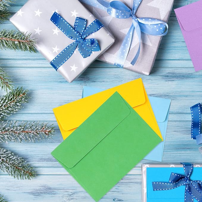 65 Pack Colored Envelopes, 4 x 6 Envelopes, Card Envelopes A4 Envelopes Envelopes for Invitations, Printable Invitation Envelopes for Weddings, Invitations, Photos, Postcards, Greeting Cards