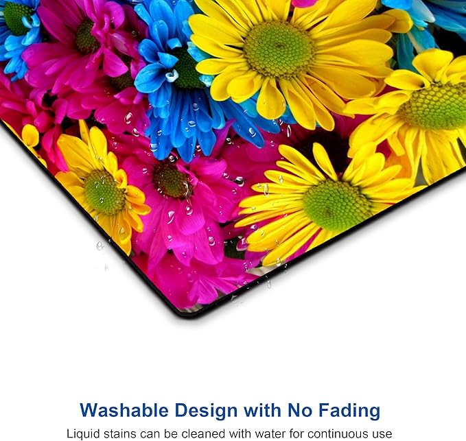 Colorful Flower Mouse pad Computer Mousepad with Personalized Design Office Non-Slip Rubber Mouse mat