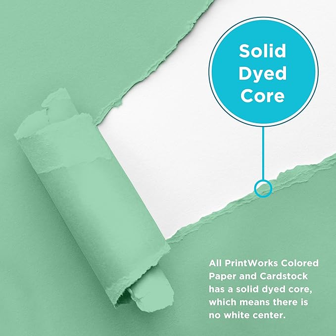 PrintWorks Easter Paper 8.5" x 11" - 300 Sheets - 5 Assorted Pastel Paper Colors - 30% Recycled - Ideal for School & Craft Projects - Made in The USA - SFI® Certified - 20 lb/75 GSM (00586)