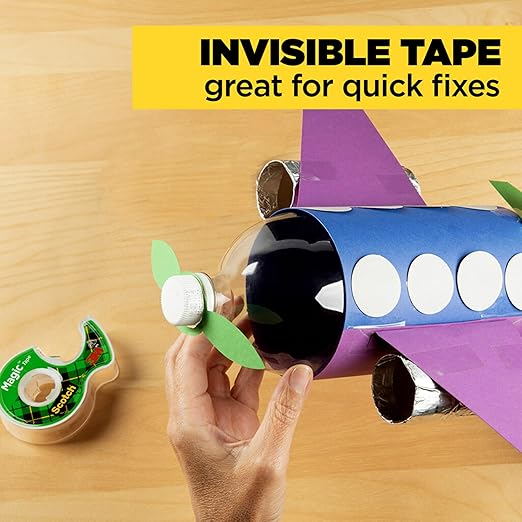 Scotch Magic Tape, Invisible, Home Office Supplies and Back to School Supplies for College and Classrooms, 12 Rolls