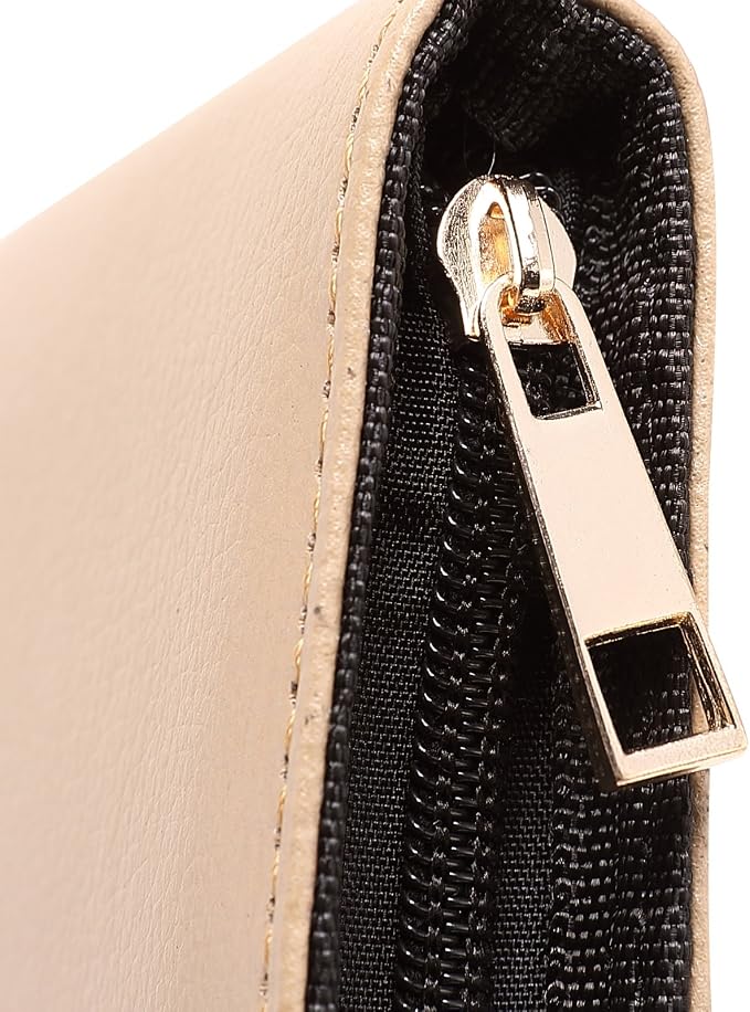 PU Leather Fountain Pen Case Roller Ball Pen Dispaly Holder Bag Pouch Beige 12