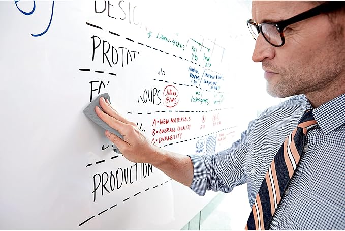Post-it Dry Erase Whiteboard Film Surface for Walls, Doors, Tables, Chalkboards, Whiteboards, and More, Removable, Stain-Proof, Easy Installation, 3 x 2 ft Roll (DEF3x2)