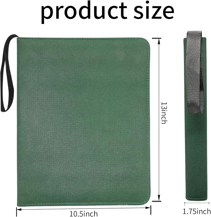 Card Binder – 720 Capacity, Zippered Trading Card Holder for MTG, Sports & Collectible Cards – Acid-Free, Durable & Travel-Friendly Storage (Green dots, 9 Pocke)
