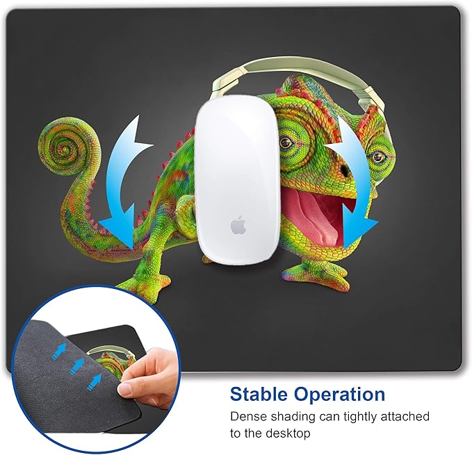 Mouse pad with Personalized Dinosaur Design, Non-Slip Rubber Computer Mouse pad for Kids Laptop Small Mouse mat