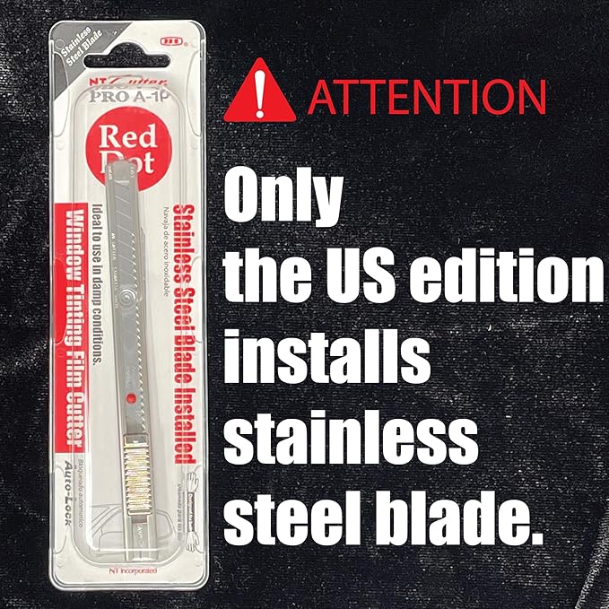 NT Cutter PRO Auto-Lock Stainless Steel Utility Knife (A-1P) 9mm