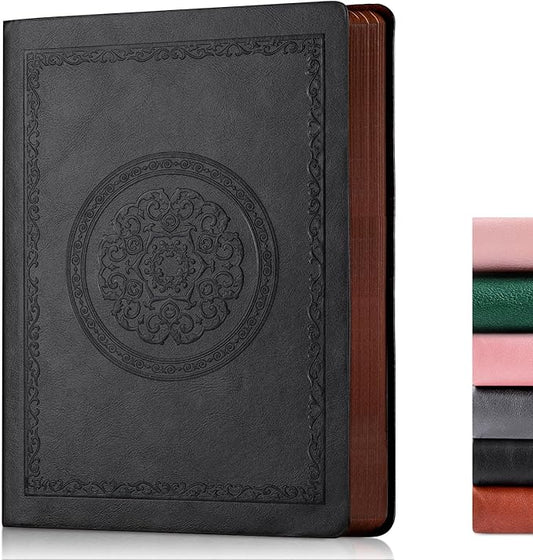 2026 Leather Vintage Journal Notebook,300 Pages,Leather Softcover Lined Journal Notebooks for Women Men,Notebook Journals for Writing Travel,Business,Office,8.5'' X 11.3''