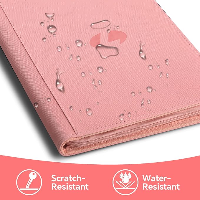 Trading Card Binder, Premium 9-Pocket Double Sided 540 Pocket PU Card Collection Binder, Collectible Trading Card Albums for MTG, TCG, Sports Cards (Pink)