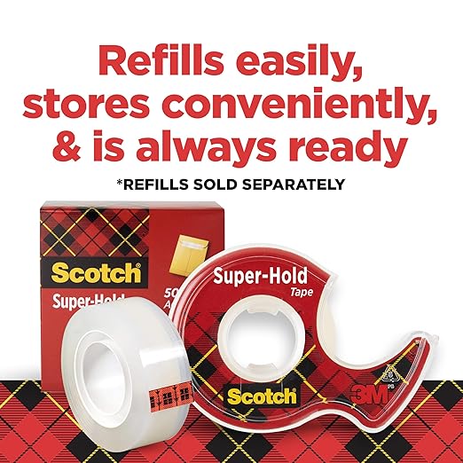 Scotch Shipping Pack, Complete Shipping Tape Dispenser Kit Super Hold Tape, 2 Heavy Duty Packaging Tape Rolls, and a Precision Mini Box Cutter Knife