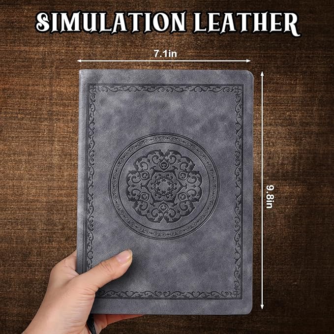2026 Leather Vintage Journal Notebook,300 Pages,Leather Softcover Lined Journal Notebooks for Women Men,Notebook Journals for Writing Travel,Business,Office,7.1'' X 9.8''