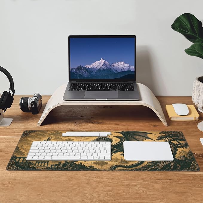 Dragon Mouse Pad XL Large Mousepad Non Slip Rubber Base Desk Mat for Laptop Computer Gaming 31.5" X 12"