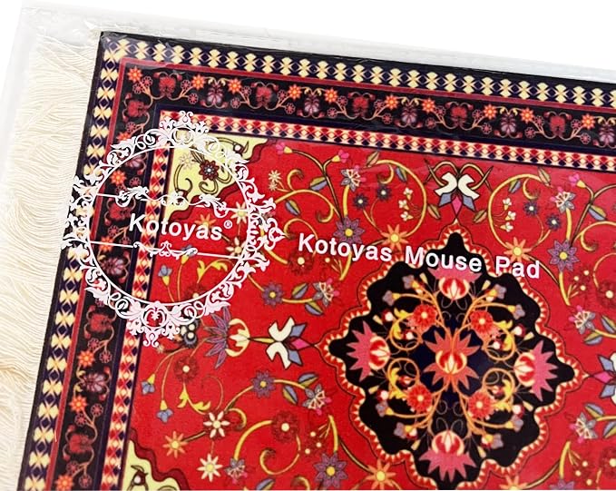 Rug Mouse Pad, 2 Pack Woven Rug Bohemian Style Carpet Mouse Pad for Table Décor