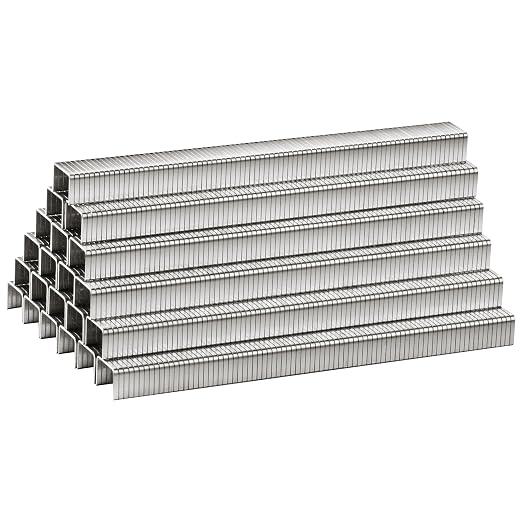 meite T50 Stainless Steel Staples Marine, 5/16 Inch Heavy Duty Staples for Staple Gun - 20 Gauge 3/8 Inch Crown T50 Upholstery Staple for Salt Water, Marine Applications (5 Packs)