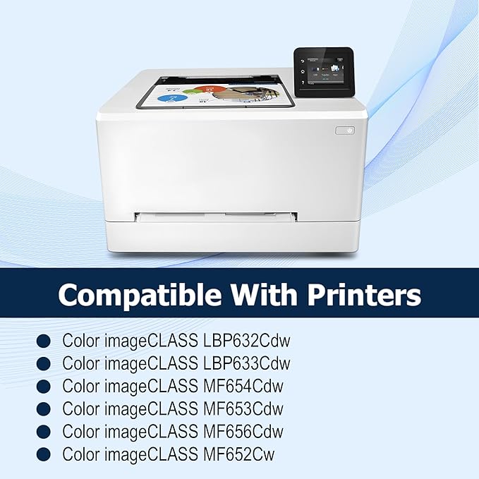 OFFICE-COLOR Compatible with Canon 067 Toner Cartridges Set Replacement for Canon Color imageCLASS MF656Cdw,MF654Cdw,MF650C MF652Cw,LBP633Cdw,MF653Cdw,LBP632Cdw Printer Ink (Black,Cyan,Magenta,Yellow)