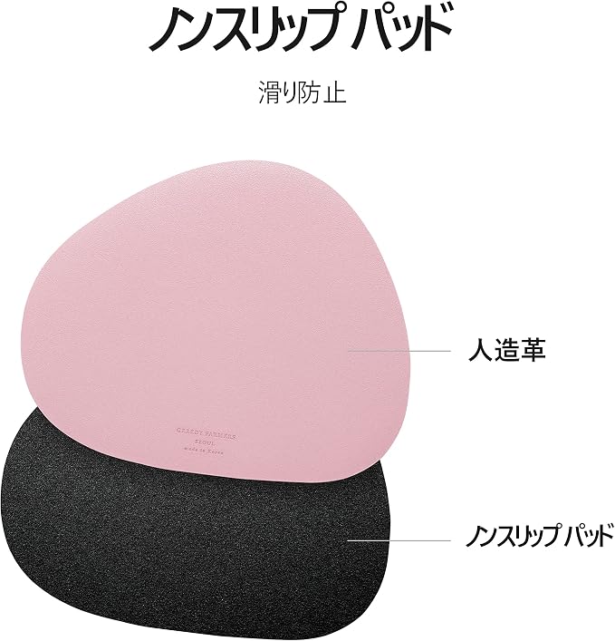 Mouse pad, Non-Slip Washable Waterproof Computer Mouse pad (Blush Pink)