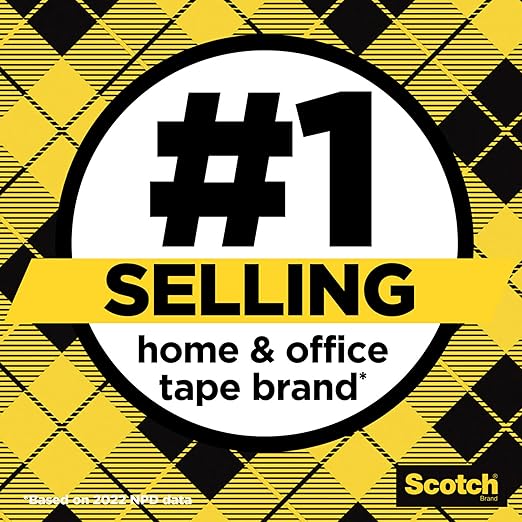 Scotch Double Sided Tape with Tape Dispenser, Office and School Supplies for Arts and Crafts, Alternative to Scrapbooking Glue, 0.5 in. x 250 in., 3 Rolls with Dispensers