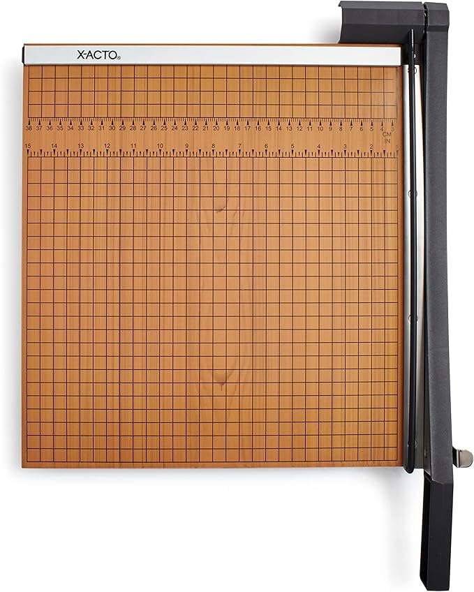 X-ACTO 15x15 Heavy Duty Paper Trimmer, Commercial Grade, Guillotine Paper Cutter - Cuts Paper, Film, Photographs with Precision