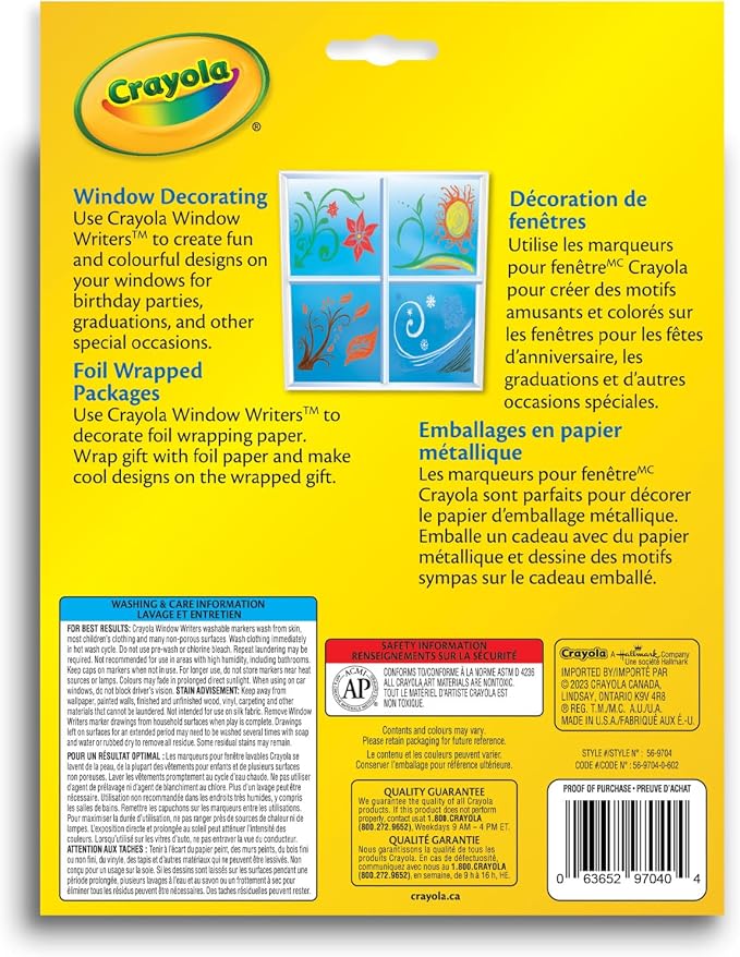 Crayola : 10 Washable Markers Window (Bilingual)