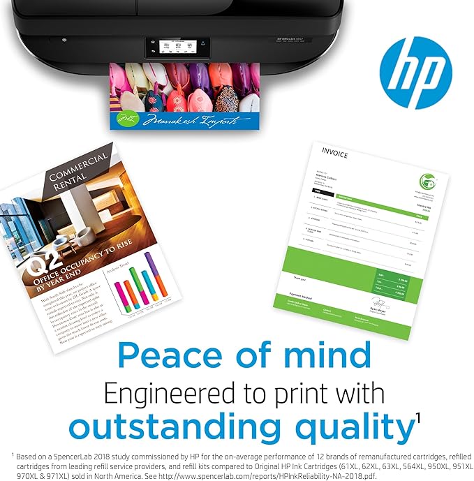 HP 902XL Black High-Yield Ink Cartridge Printers | Works with Printer Series: OfficeJet 6954,6958,6962,OfficeJet Pro 6968,6975,6978 | Eligible for Instant Ink-| T6M14AN,(Pack of 2)