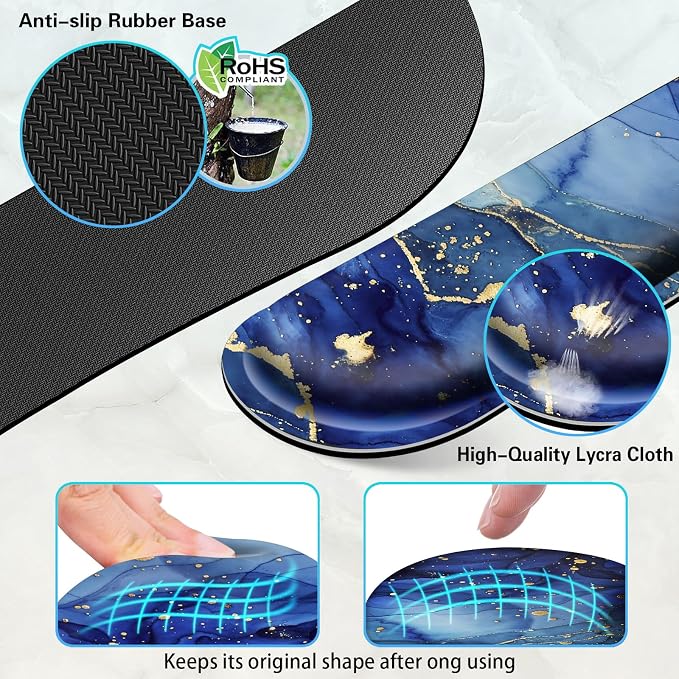 Canjoy Desk Mat with Wrist Rest, Desk Pad for Keyboard and Mouse 4-in-1 Mouse Pad + Keyboard Wrist Rest Support+ Coaster(35.4×15.7 in) Extended Desk Pad Memory Foam Non-Slip Desk Mat for Home Office