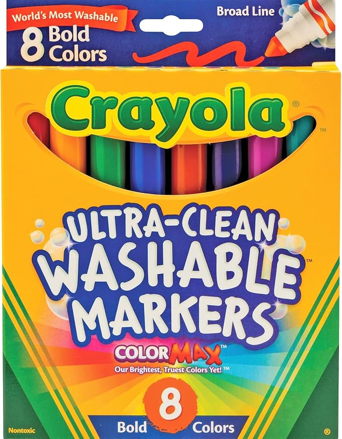 Crayola 8 Ct Bold Broad-Line Washable Markers