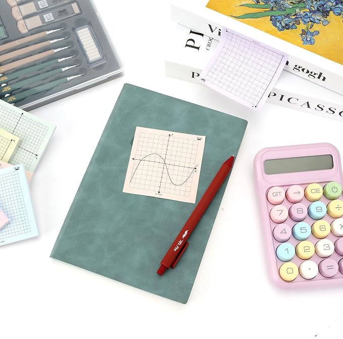 Mr. Pen- Graph Paper Sticky Notes, 6 Pads, 3x3 Inch, Pastel Colors | Graph Sticky Notes, Math Graph Paper, Graphing Sticky Notes, Grid Sticky Notes, Grid Notepad, Mini Graph Paper