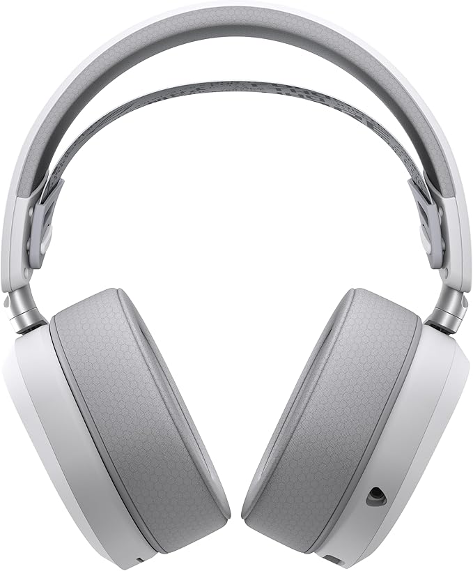 ASUS ROG Pelta Wireless Gaming Headset with Detachable Mic – Tri-Mode (BT, 2.4GHz, USB-C) 50mm Titanium-Plated Drivers, 70Hr Battery, Ergonomic, Lightweight, for PC, PS5, PS4, Switch, Mobile - White