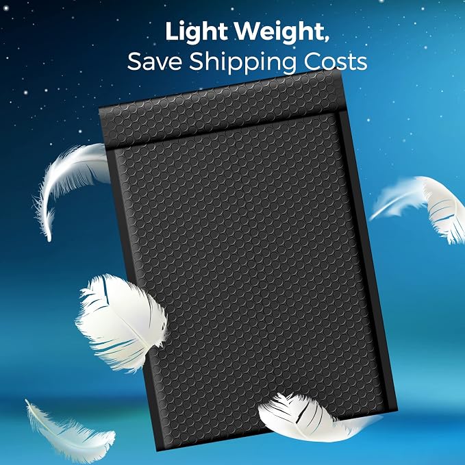 Fuxury Bubble Mailers 10.5x16 Inch Self Seal Padded Envelopes 250 Pack | Usable Size 10.5x15" Black Large Bubble Envelopes Waterproof Padded Mailers for Packaging Small Business #5