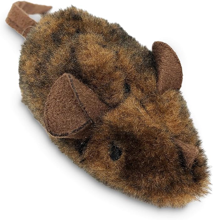 OurPets Play-N-Squeak Mouse Hunter Cat Toys (Interactive Cat Toy & Catnip Toy with Real Mouse Electronic Sound) Perfect Toys for Indoor Cats with Catnip