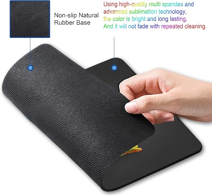 Mouse pad with Personalized Dinosaur Design, Non-Slip Rubber Computer Mouse pad for Kids Laptop Small Mouse mat
