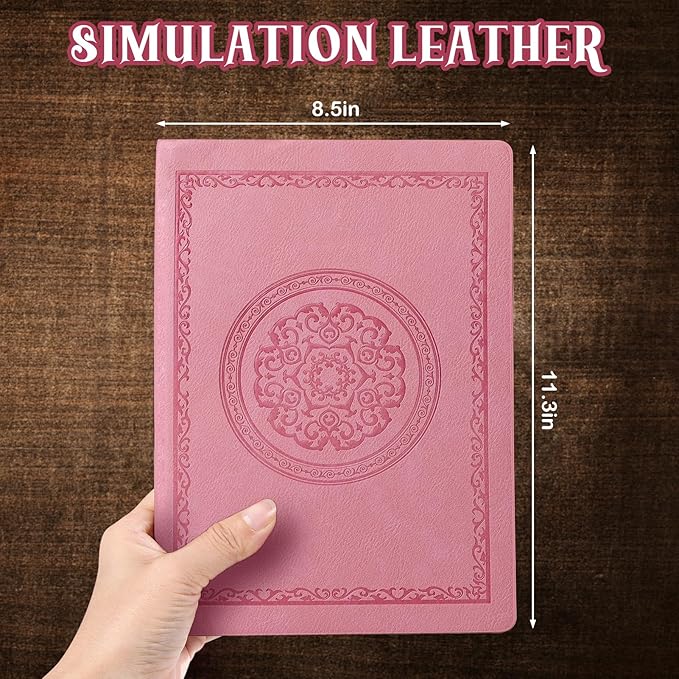 2026 Leather Vintage Journal Notebook,300 Pages,Leather Softcover Lined Journal Notebooks for Women Men,Notebook Journals for Writing Travel,Business,Office,8.5'' X 11.3''