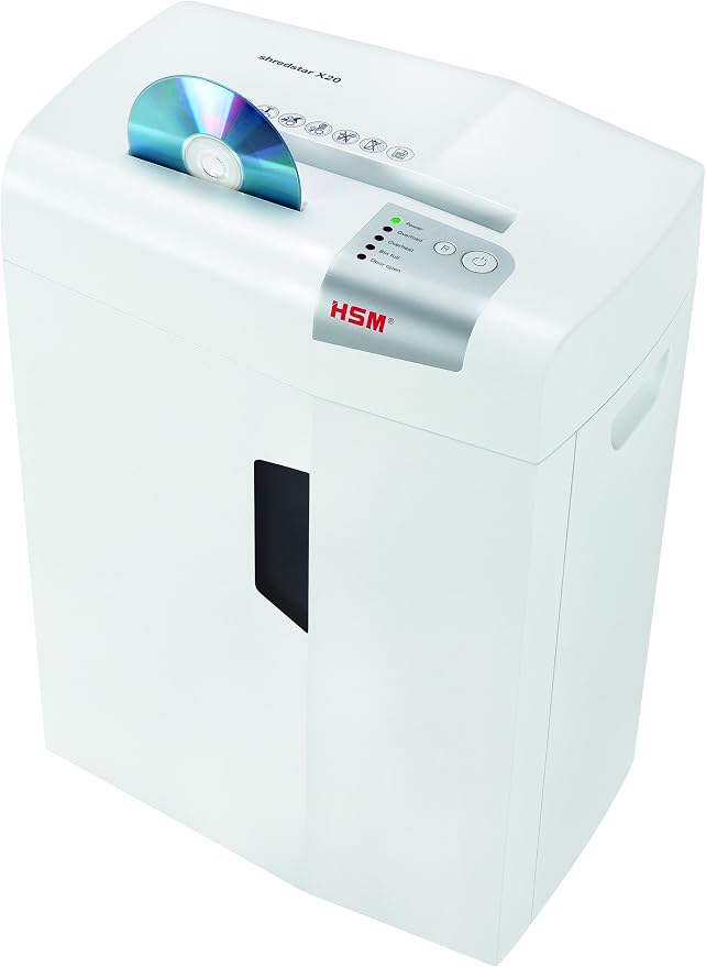 HSM of America Shredstar X20 Cross-Cut Shredder, 20 Manual Sheet Capacity | HSM1051W