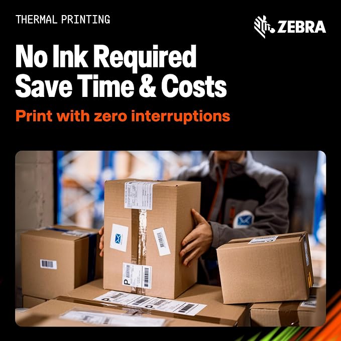 ZEBRA ZD621 Thermal Shipping Label Printer 4"| 203 DPI | No Ink Required | 4x6 | USB, Serial, Ethernet, Tap to Print NFC | 2 Year Warranty | UPS/USPS/FedEx | Direct Thermal