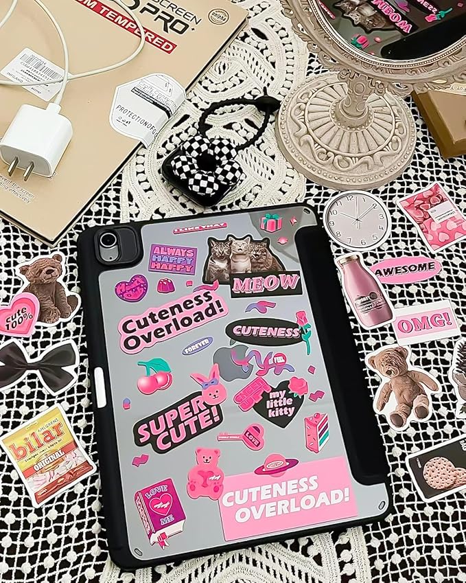 QYH Premium Printable Vinyl Sticker Paper-50 Sheets Glossy White, Quick-Drying Waterproof, Compatible with Inkjet & Laser Printer, Vivid Prints for DIY Crafts