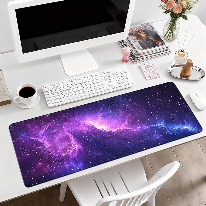 Gaming Mouse Pad, Desk Mat for Keyboard and Mouse, Large Mouse Pad for Desk, Computer Mousepad