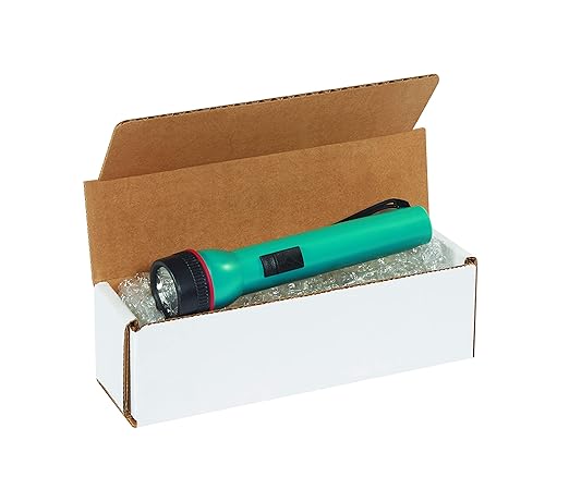 Box USA Small Shipping Boxes 6"L x 3"W x 2"H, 50-Pack - White Box Crush-Proof Mailers for Packaging, Storage, Gifts or Bulk Business Orders