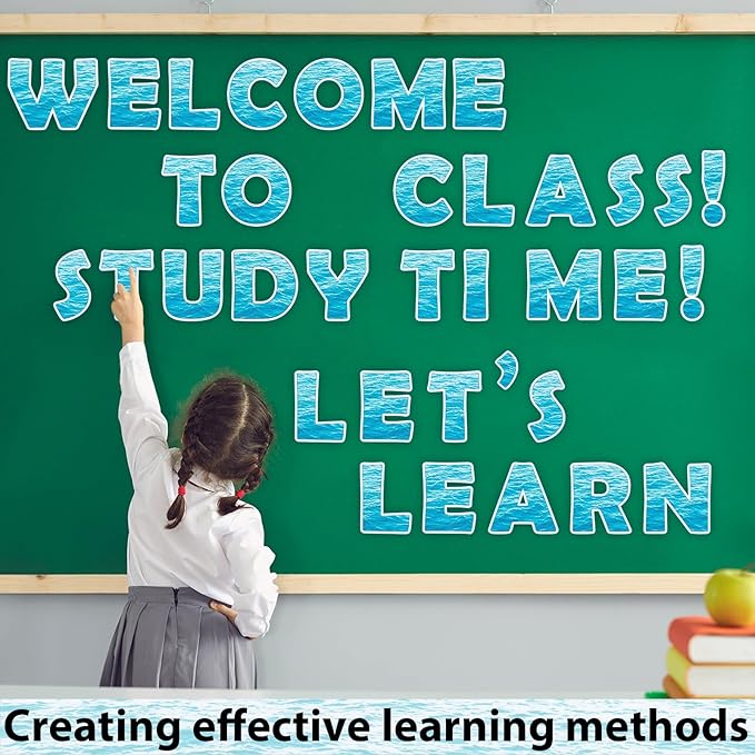 150 PCS Large 7" Bulletin Board Letters Set,Ocean Sea Classroom Alphabet Cutout Letter for Bulletin Board Display Home School, A Great Helper to Inspire Students' Learning Interest