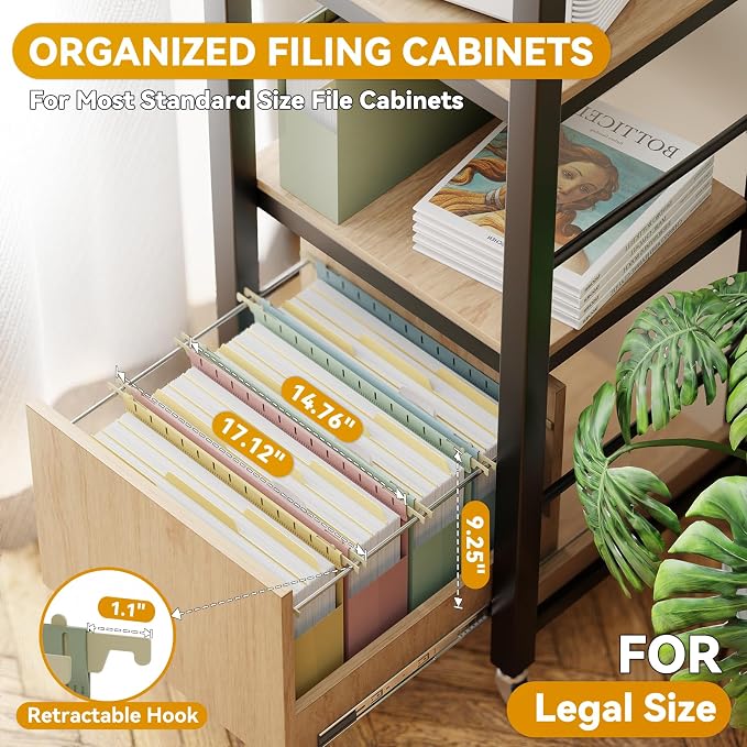 Plastic Hanging File Folders Legal Size,Heavy Duty 3" Expandable Legal Folders for Filing Cabinet,12 Pack Sturdy Extra Capacity Hang Folder with Tabs,Pastel Hanging File Organizer for File Box
