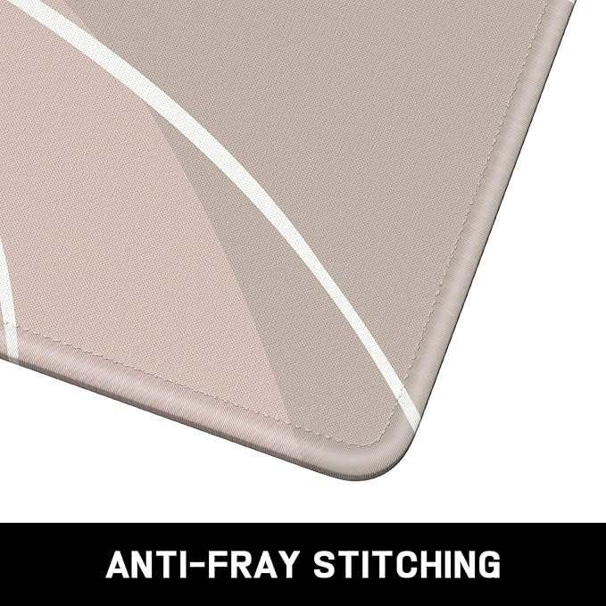Mouse Pad, Minimalism Marble Style Computer Pad, Anti-Slip Rubber Mouse Mat with Stitched Edges for Gaming, Office, Laptop, PC, Women, 9" x 8" Thick 3 mm, Minimalist Lines