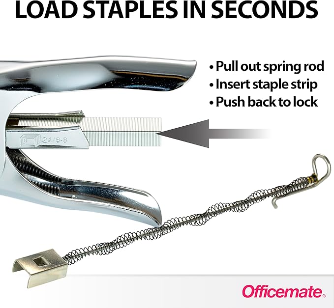 Officemate Classic Plier Stapler, Metal, Silver (97758)