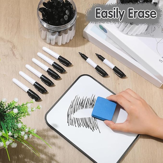 Ctosree 120 Pcs Mini Dry Erase Markers for Nurses Badge Erasable Whiteboard Markers with Cap ClipsLow Odor Dry Erase Pens for Office Supplies