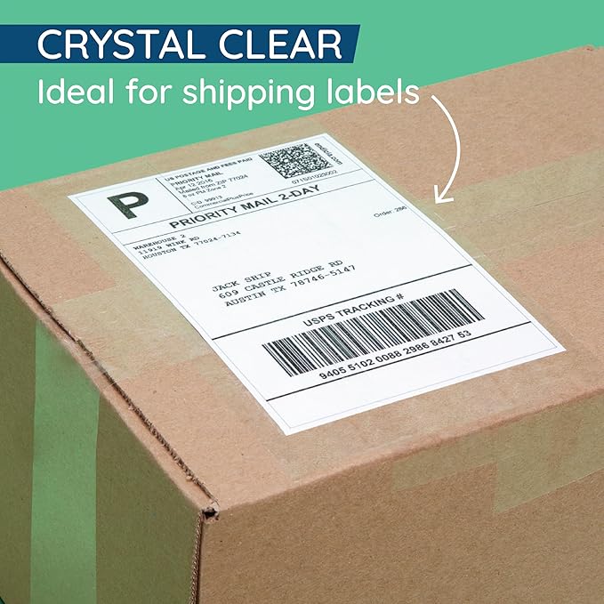 Blue Summit Supplies Clear Packing Tape Refills Bulk, 12 Pack, Heavy Duty Packaging Tape Rolls, 2 Inch Wide for Moving Boxes, Shipping, Sealing, 2.7mil Thick, 60 Yard Length, 720 Total Yards