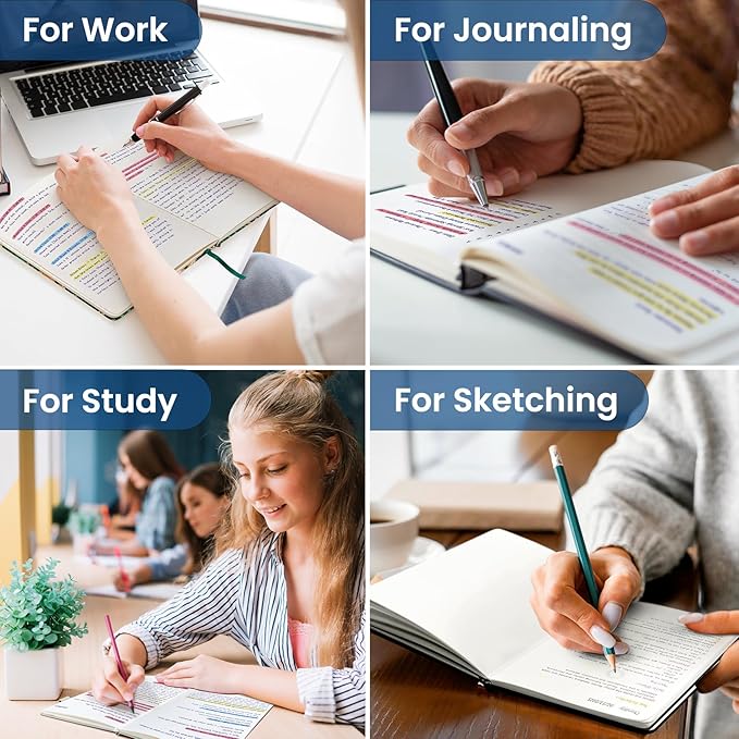 Blank Journal Notebook for Women & Men, Hardcover Leather Journal for Writing, Sketch Book, A5 Plain Paper Notebook for Drawing & Sketching, , Perfect for Office School Home Supplies, Watercolor Petal