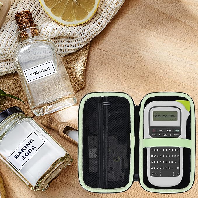 Case Compatible with Brother P-Touch PTH110 / PTH111 Pro / PTE110 Portable Monochrome Label Maker (White)