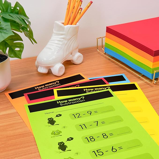 Astrobrights Mega Collection, Colored Paper,"Classic" 5-Color Assortment, 625 Sheets, 24 lb/89 gsm, 8.5" x 11" - MORE SHEETS! (91623)