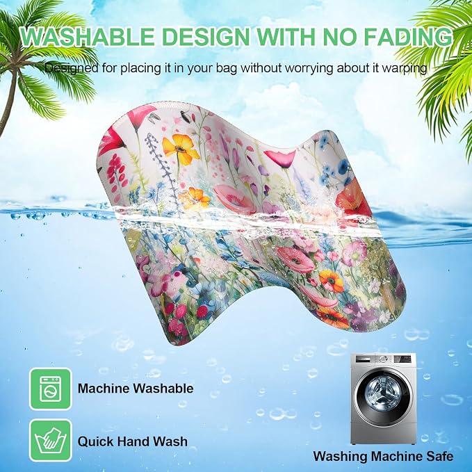3 Pack Small Mouse pad Beautiful Flowers Plants Mouse Pads for Wireless Mouse Office Computer Mousepad for Desk Mat Laptop with Non-Slip Rubber Base(Flower)