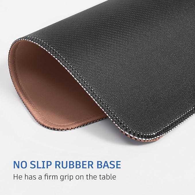 Brown Mouse Pad, 10.2 x 8.2Inch, Non-Slip Waterproof Rubber
